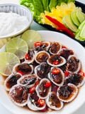  SÒ HUYẾT CỒ NGÂM MẮM TỎI (600gram/hủ) 