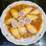  Mực ống nhồi thịt 7 - 8 con/khay 