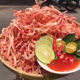  Mực khô xé sợi hấp nước dừa - ăn liền - 200g 