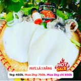  Mực lá 1 nắng khổng lồ size 4con/kg 
