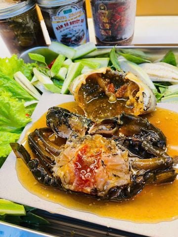  CUA GẠCH NGÂM MẮM TỎI (600gram/Hủ) 