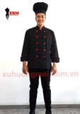  Áo Bếp Nam Đen Thượng Hạng 