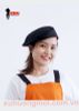  Nón Bếp Đen Viền Cam 