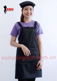 Tạp dề yếm chữ H đen trơn 