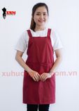  Tạp dề chữ H màu Đỏ đô 