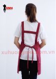  Tạp dề chữ H màu Đỏ đô 
