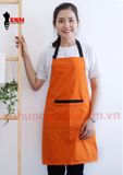 Tạp Dề Yếm Cam Phối Đen Kaki 