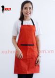  Tạp Dề Yếm Đỏ Phối Đen 