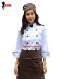  Áo Bếp Nữ Trắng Cao Cấp 
