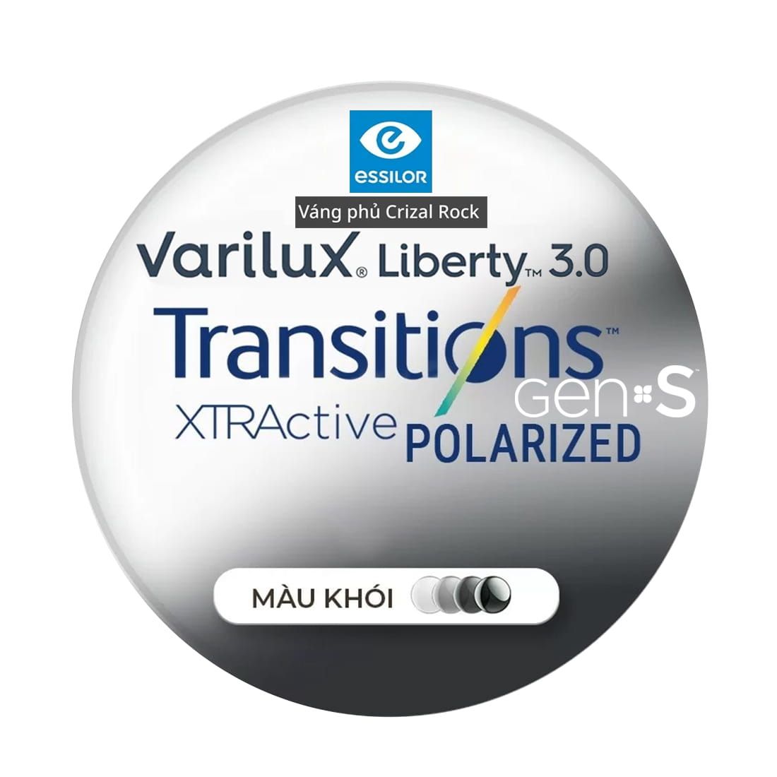  Tròng đánh Essilor Varilux Liberty 3.0 đặt Lab nước ngoài váng phủ Crizal Rock 