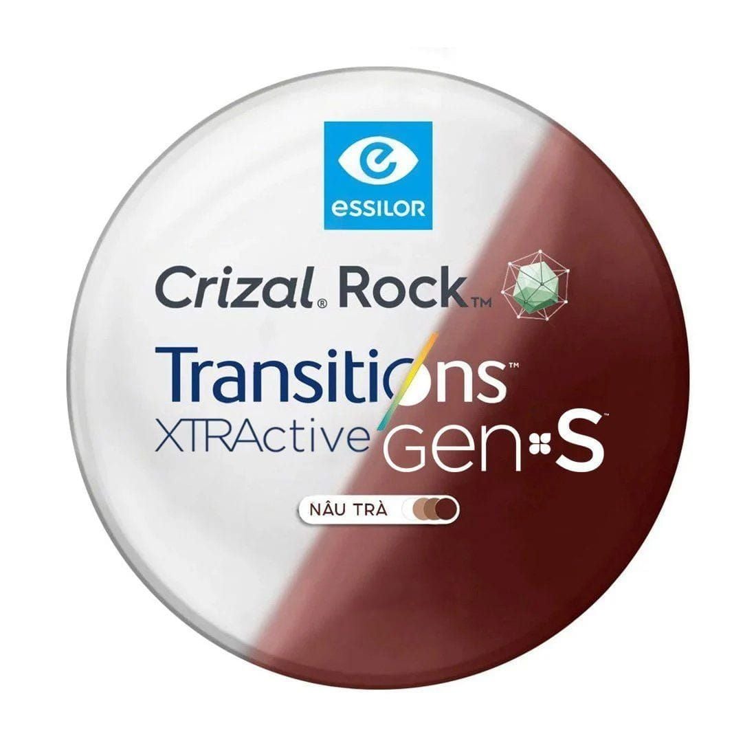  Tròng Đơn Essilor đánh váng Crizal Rock - Đủ Chiết Suất & Công Nghệ 