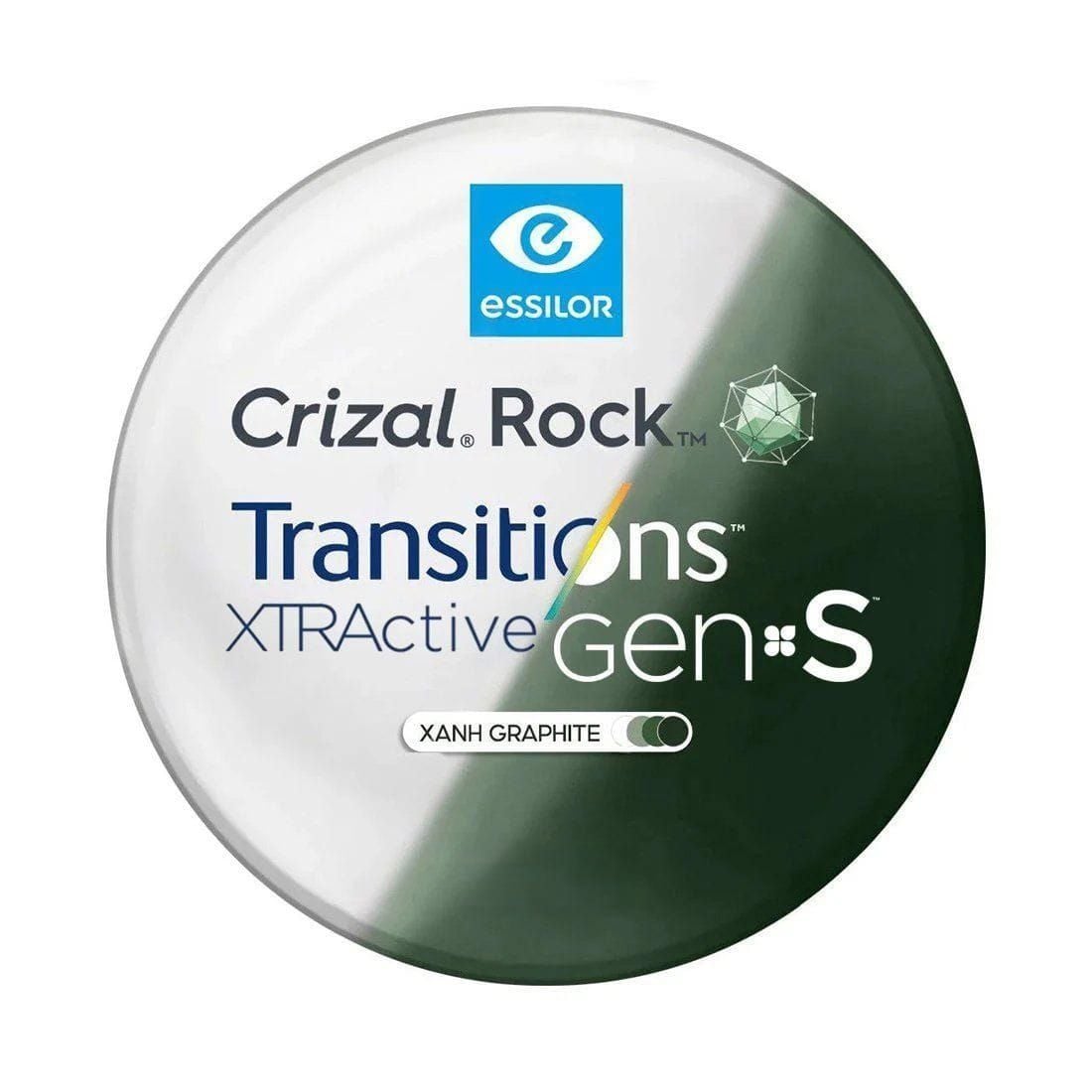  Tròng Đơn Essilor đánh váng Crizal Rock - Đủ Chiết Suất & Công Nghệ 