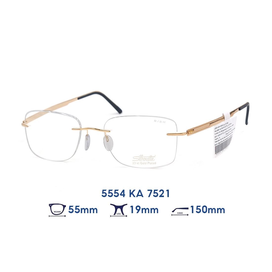  Gọng kính SILHOUETTE 5554 KA 7521 