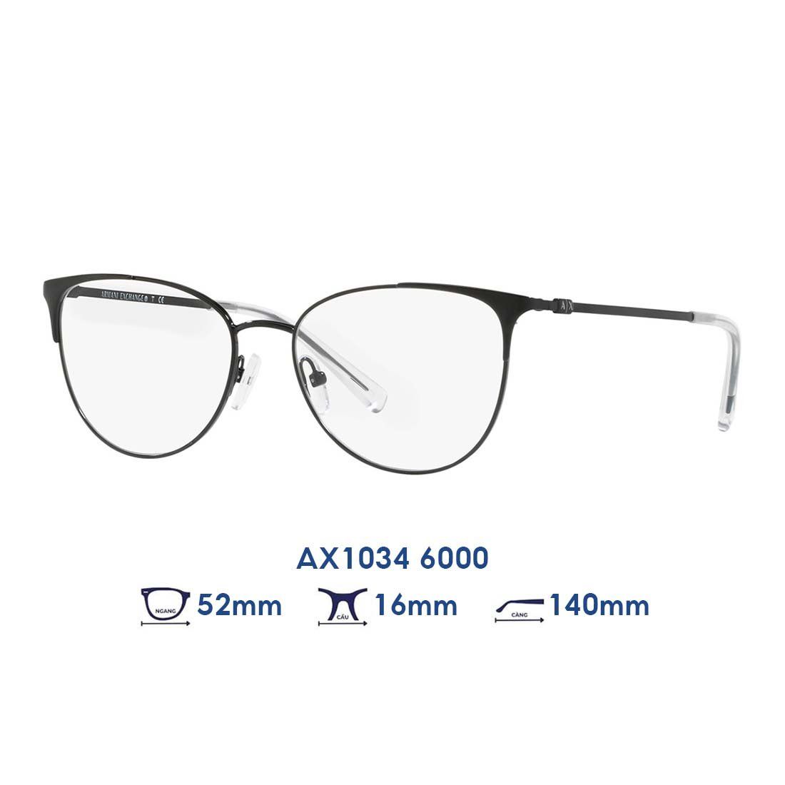  Gọng kính Armani Exchange AX1034 6000 