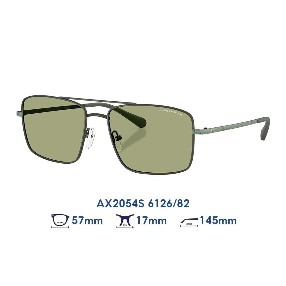  Kính mát Armani Exchange AX2054S 6126/82 