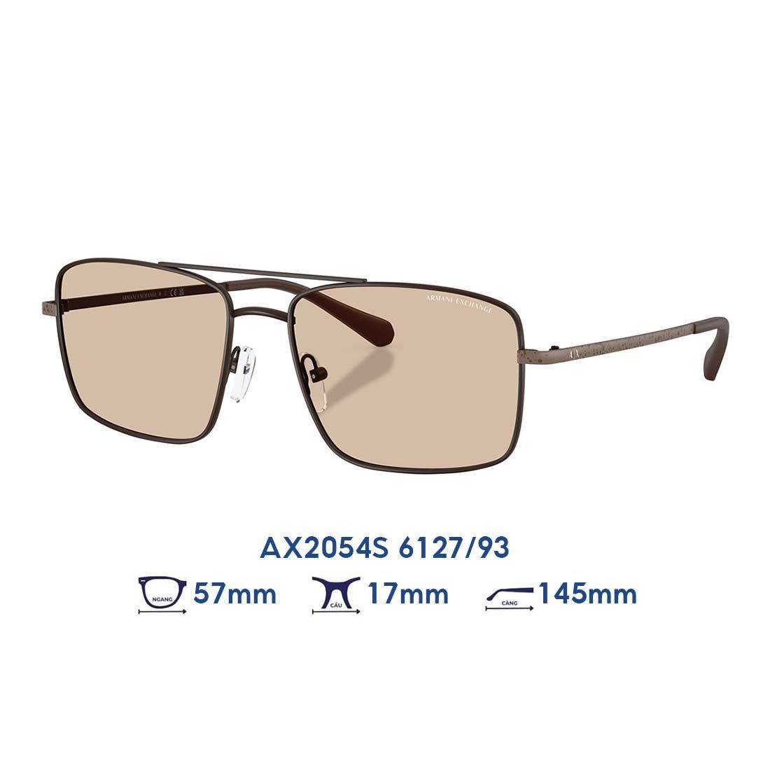  Kính mát Armani Exchange AX2054S 6127/93 