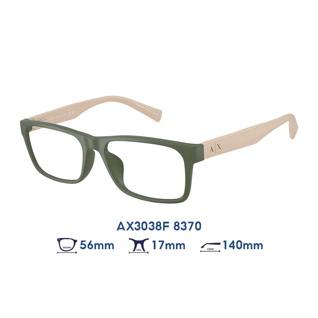  Gọng kính Armani Exchange AX3038F 8370 