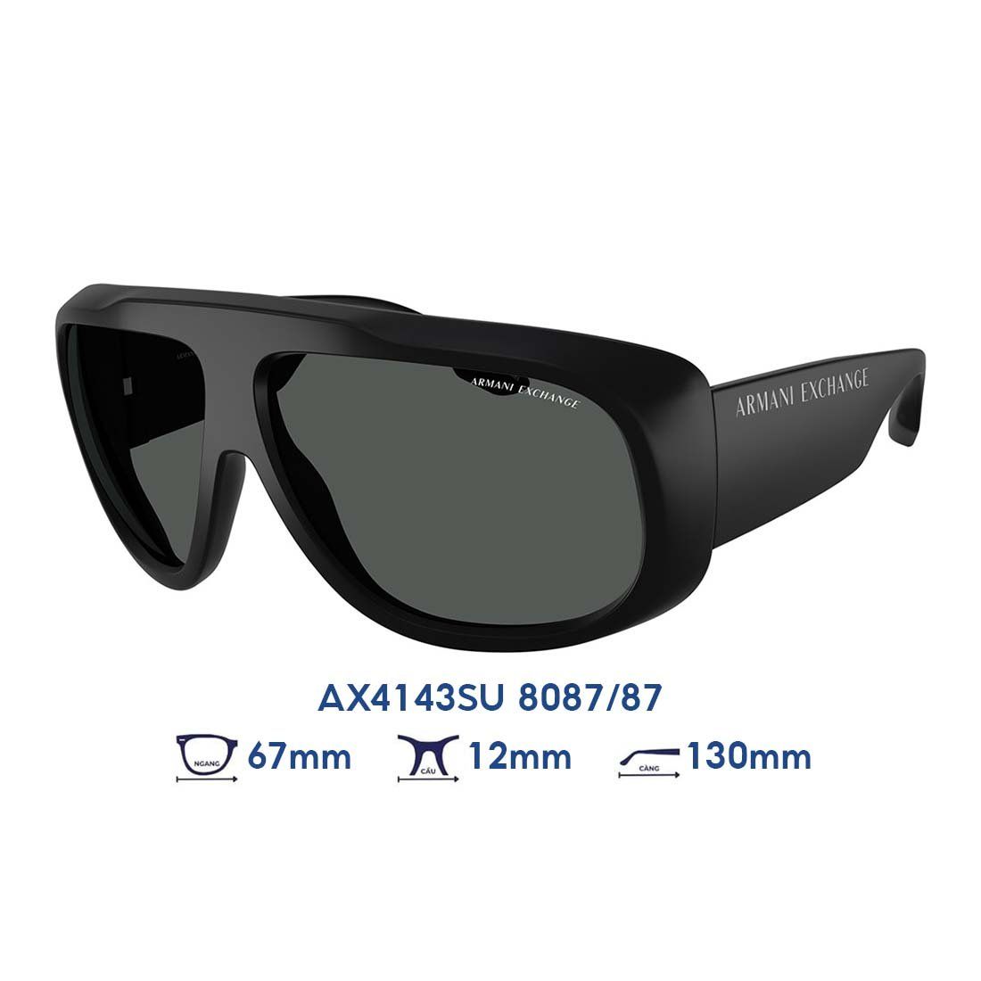  Kính mát Armani Exchange AX4143SU 8087/87 