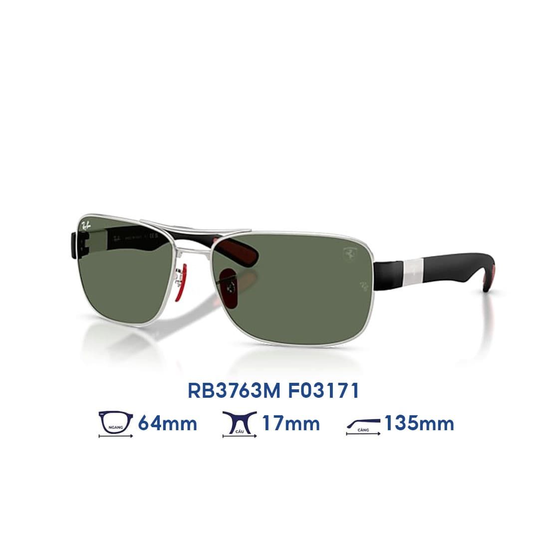  Kính mát RAYBAN Scuderia Ferrari RB3763M F03171 