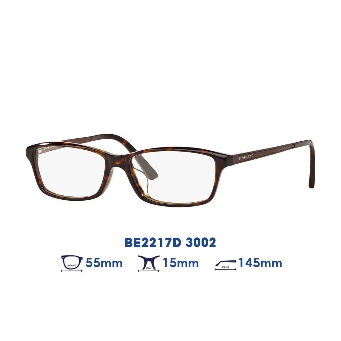  Gọng kính BURBERRY BE2217D 3002 