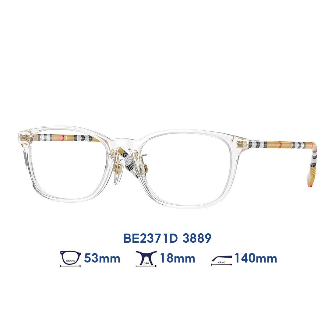  Gọng kính BURBERRY BE2371D 3889 
