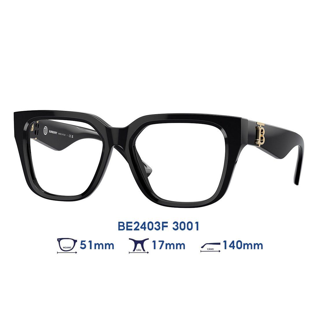  Gọng kính BURBERRY BE2403F 3001 