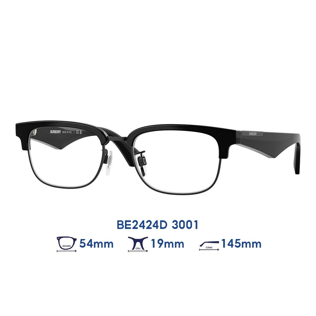  Gọng kính BURBERRY BE2424D 3001 