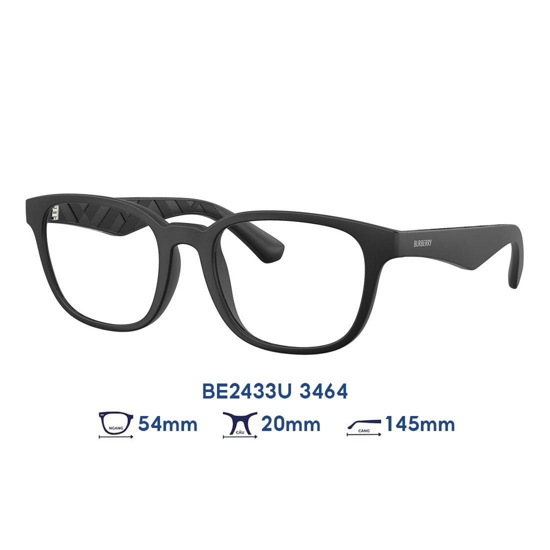  Gọng kính BURBERRY BE2433U 3463 