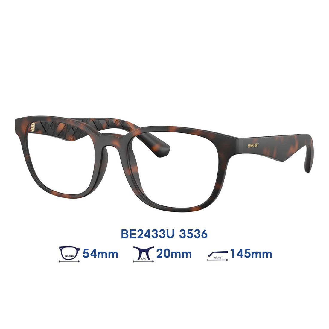  Gọng kính BURBERRY BE2433U 3536 