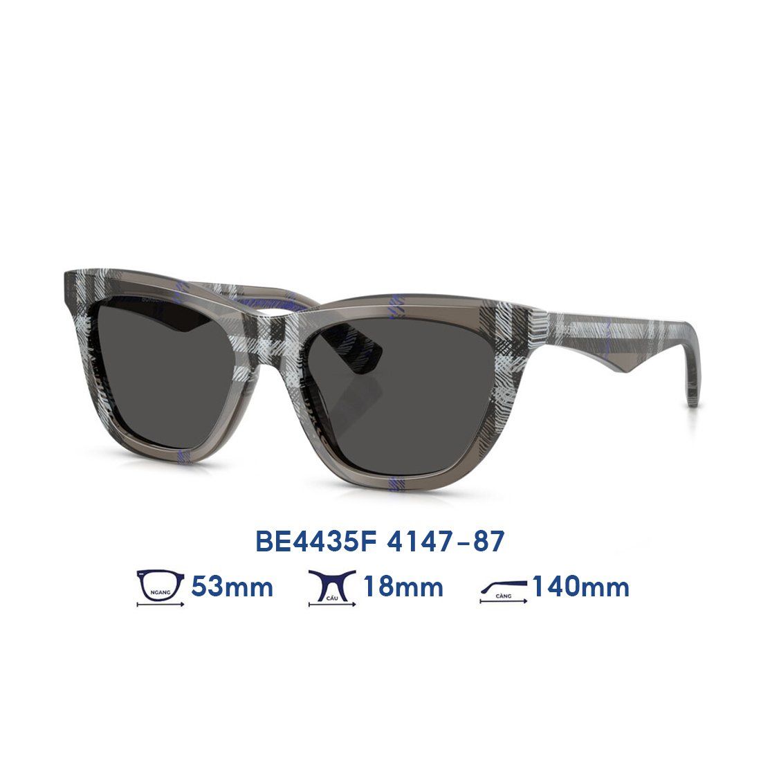  Kính mát BURBERRY BE4435F 4147/87 