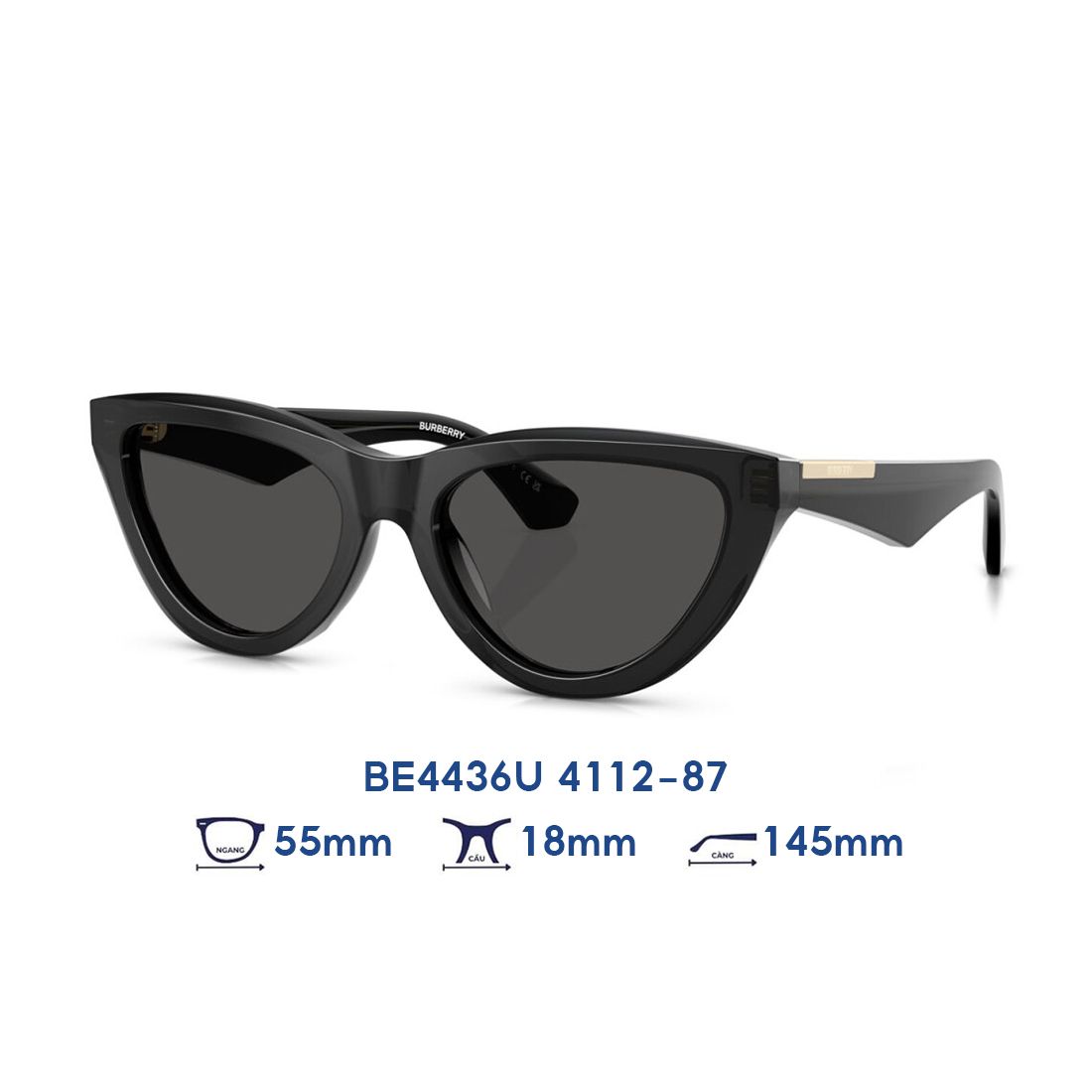  Kính mát BURBERRY BE4436U 4112/87 