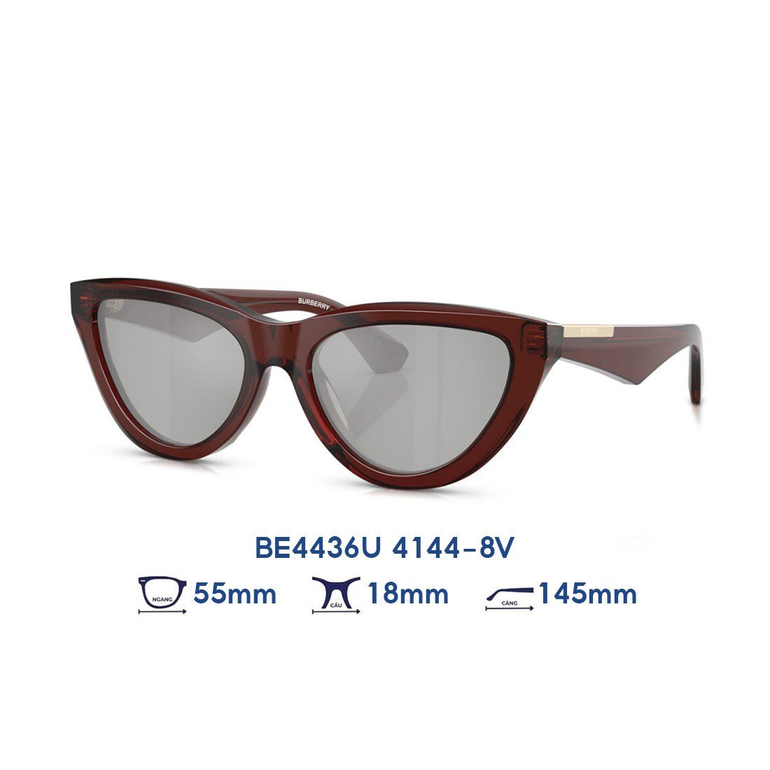 Kính mát BURBERRY BE4436U 4144/8V 
