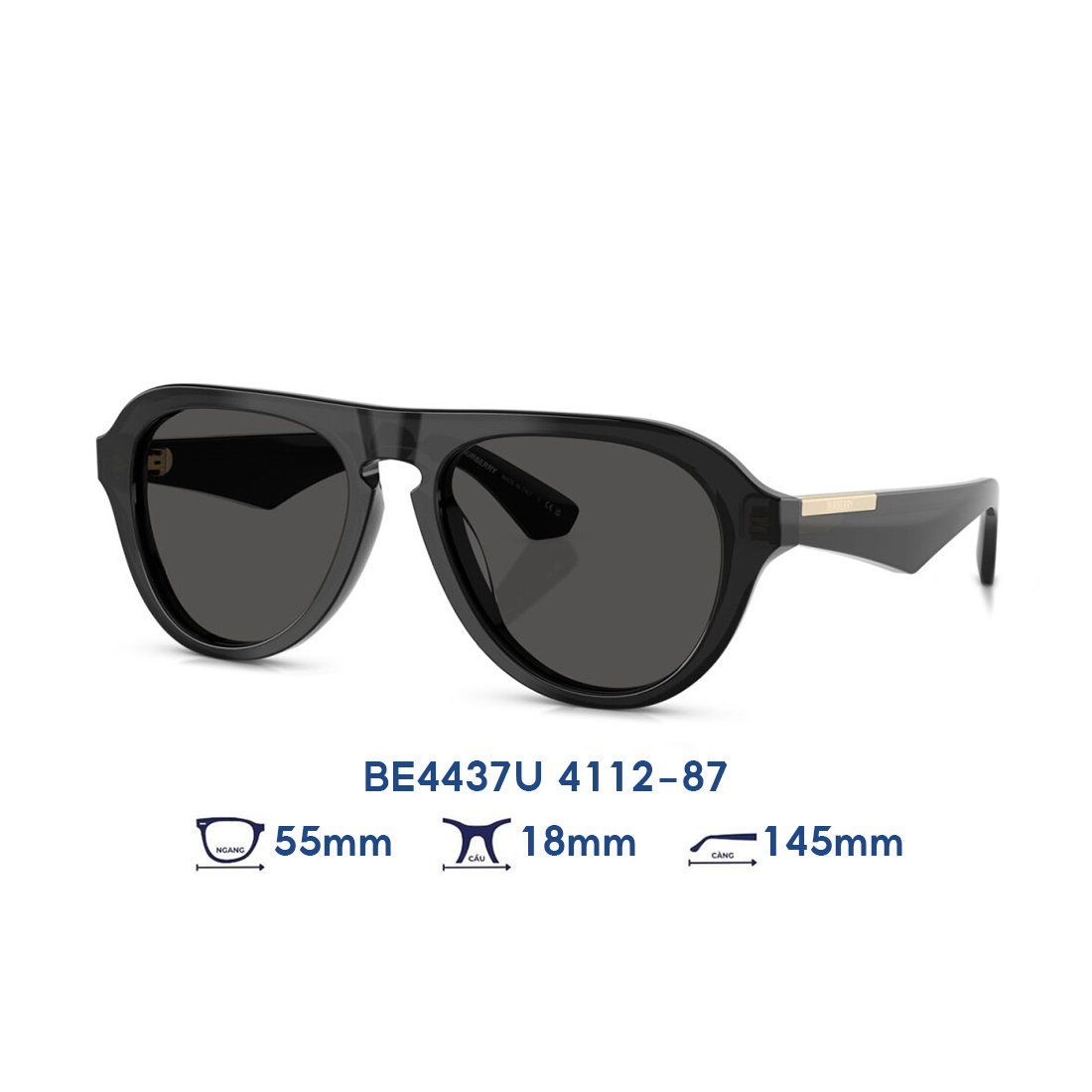  Kính mát BURBERRY BE4437U 4112/87 