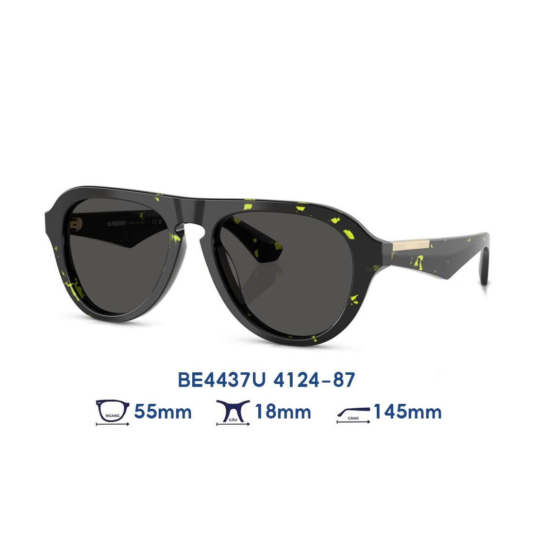  Kính mát BURBERRY BE4437U 4124/87 