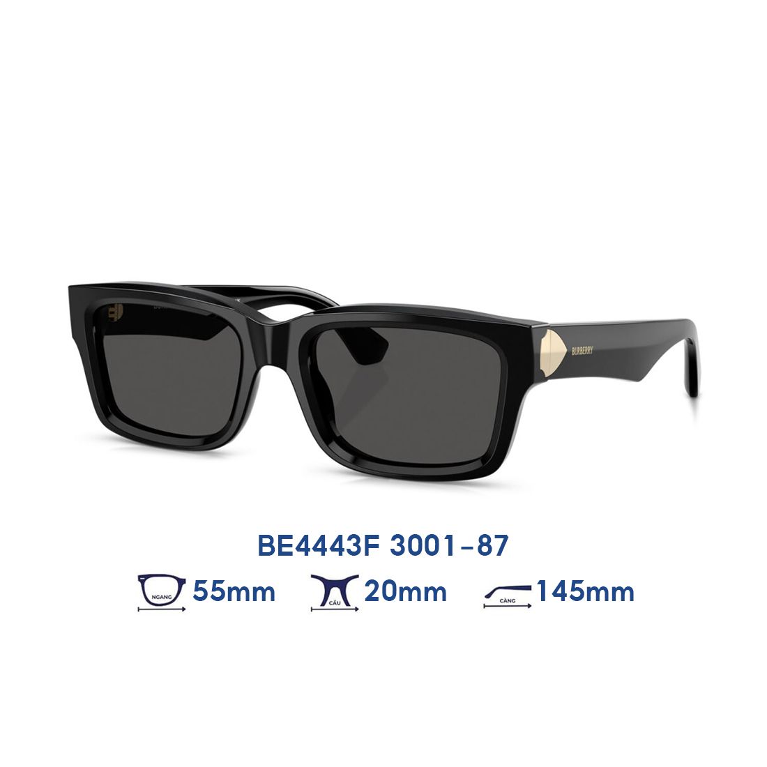  Kính mát BURBERRY BE4443F 3001/87 