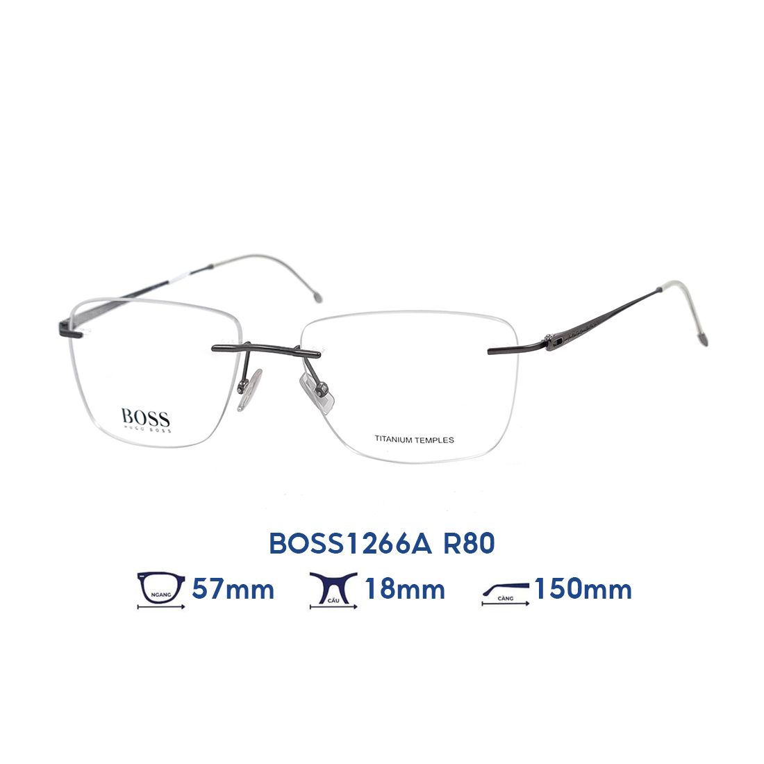  Gọng kính HUGO BOSS BOSS1266A R80 