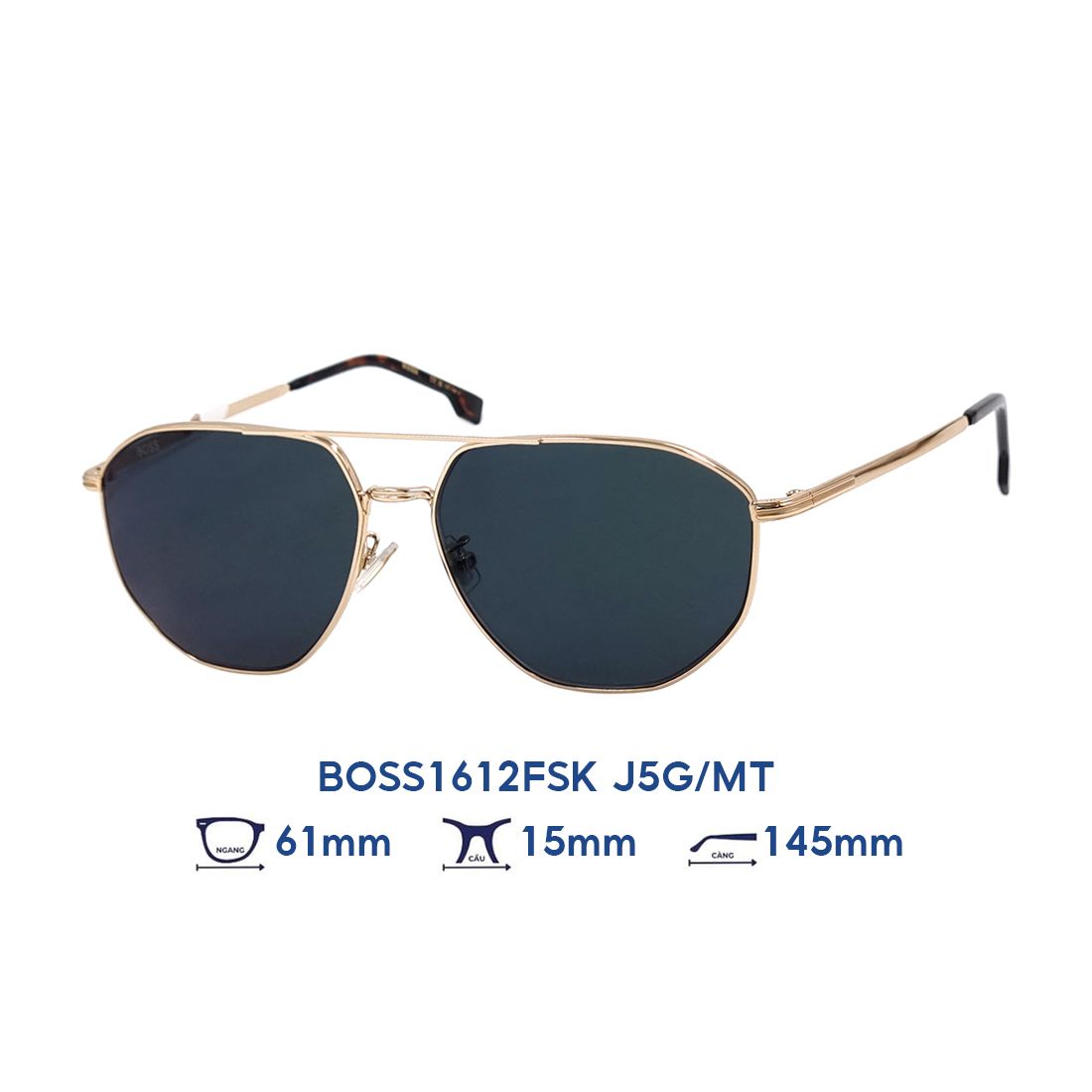  Kính mát HUGO BOSS BOSS1612FSK J5G/MT 
