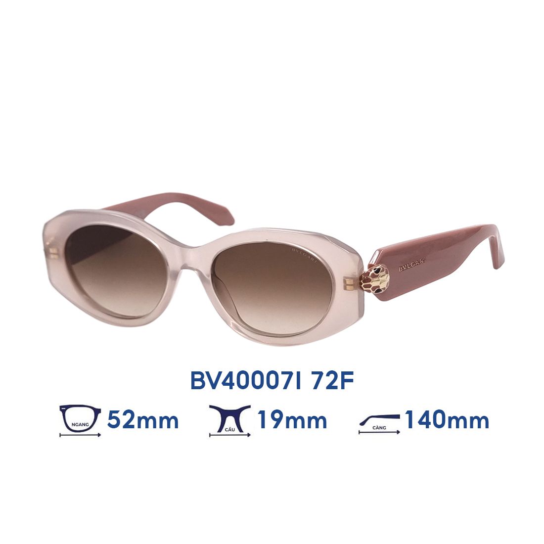  Kính mát BVLGARI BV40007I 72F 