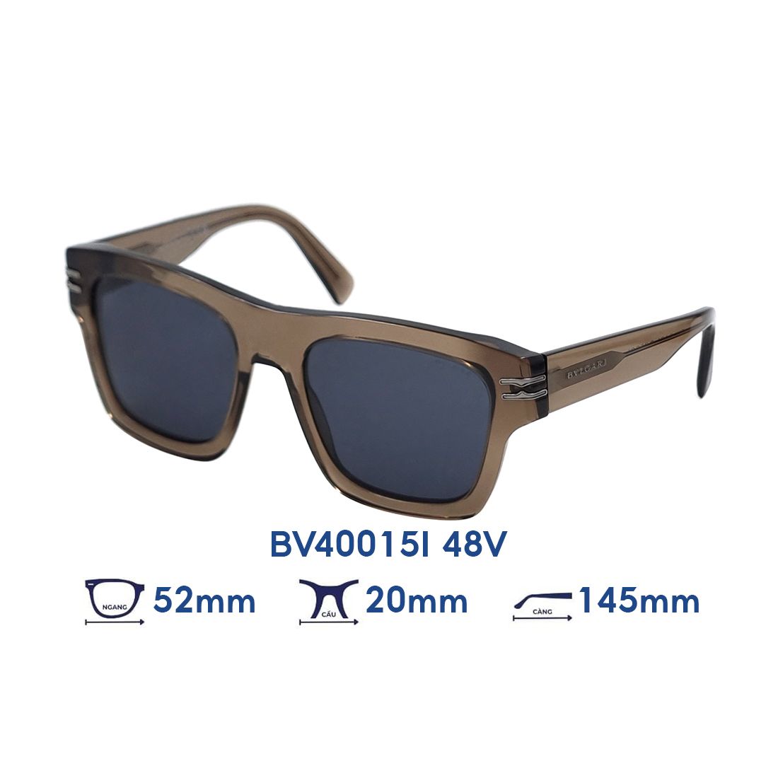  Kính mát BVLGARI BV40015I 48V 