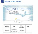  Kính áp tròng ACUVUE Oasys 