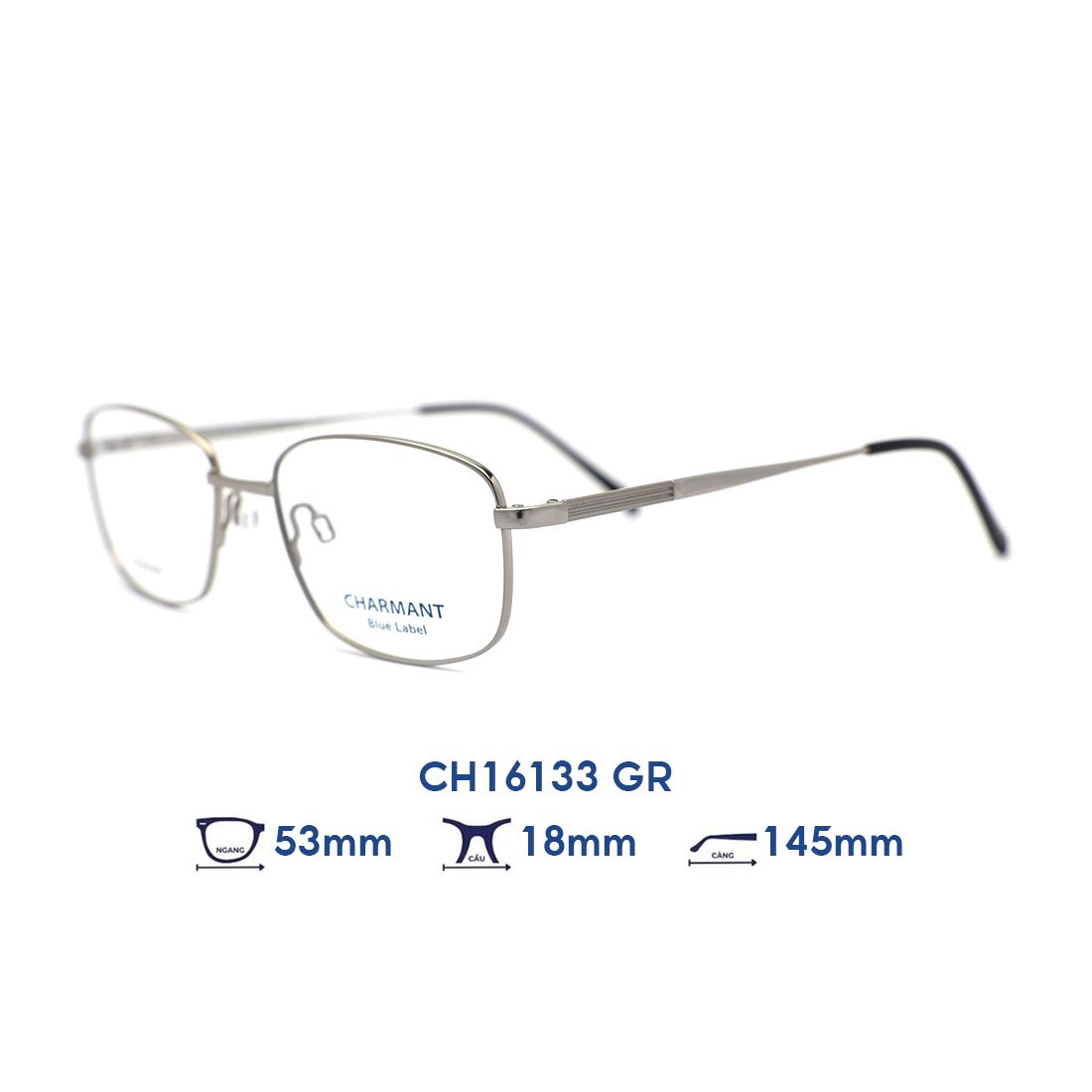  Gọng kính CHARMANT BLUE CH16133 GR 