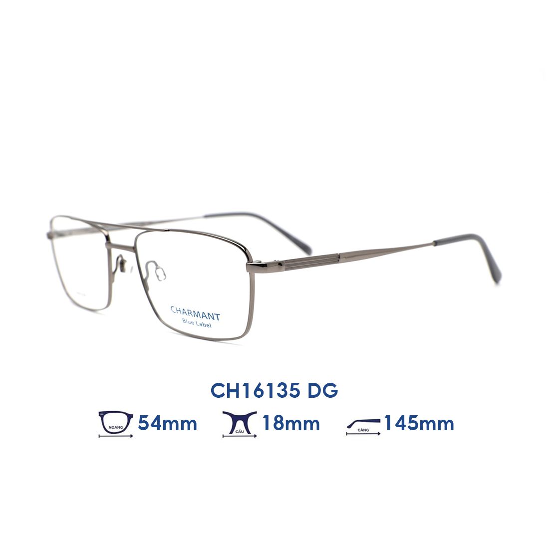  Gọng kính CHARMANT BLUE CH16135 DG 