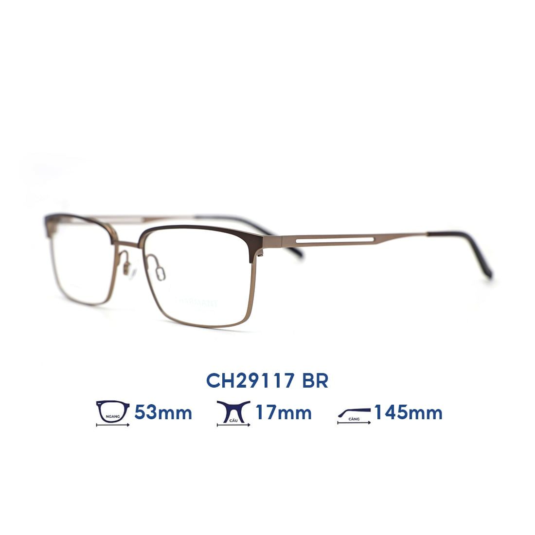  Gọng kính CHARMANT CH29117 BR 
