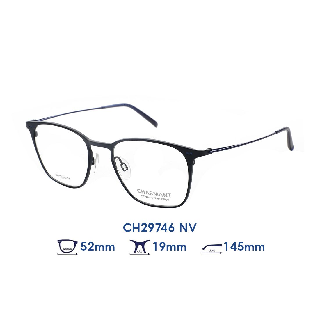  Gọng kính CHARMANT CH29746 NV 