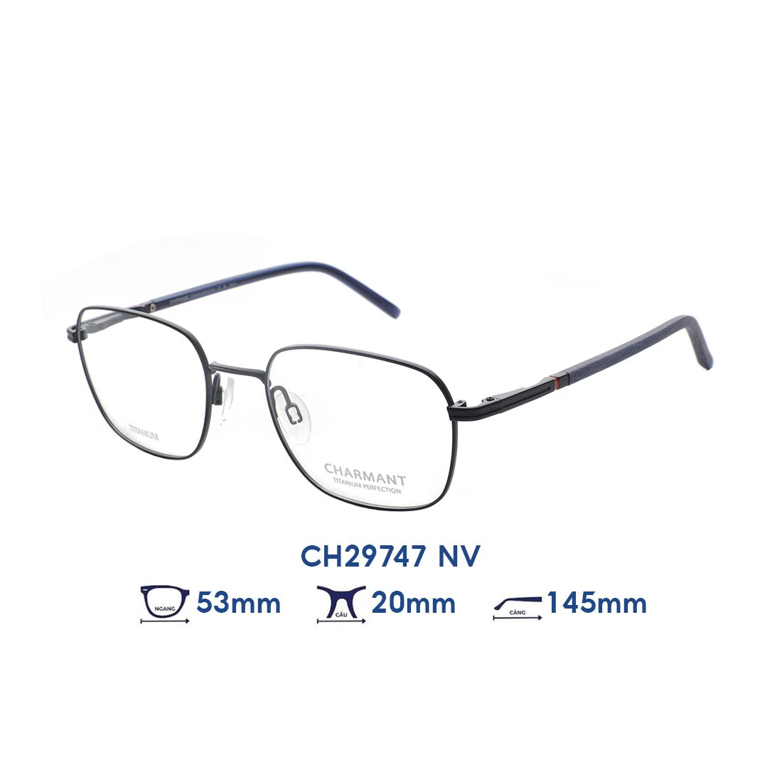 Gọng kính CHARMANT CH29747 NV 