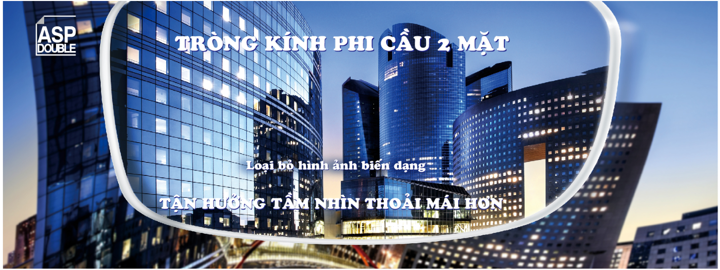 Tròng kính phi cầu 2 mặt Double ASP