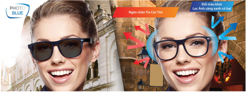Tròng Kính Chemi ASP PhotoBlue - Đổi Màu Kiểm Soát Ánh Sáng Xanh | Liên Sơn