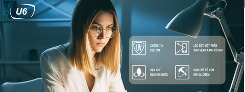 Tròng kính Chemi U6 váng phủ USH + Perfect UV