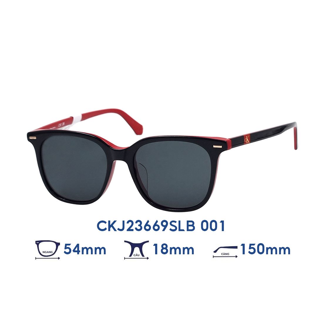  Kính mát Calvin Klein Jeans CKJ23669SLB 001 