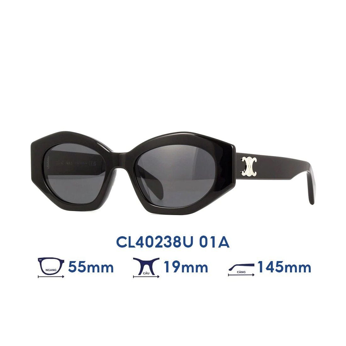  Kính mát CELINE CL40238U 01A 